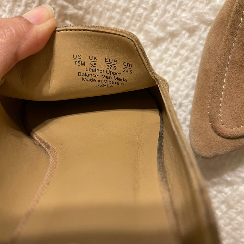 Women’s Suede Slip-On Mules in Beige - Picture 8 of 8